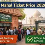 Taj Mahal ticket booking price and official entry fee at main gate