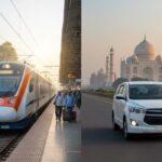 Agra by car vs Agra by train comparison for one-day Taj Mahal trip from Delhi