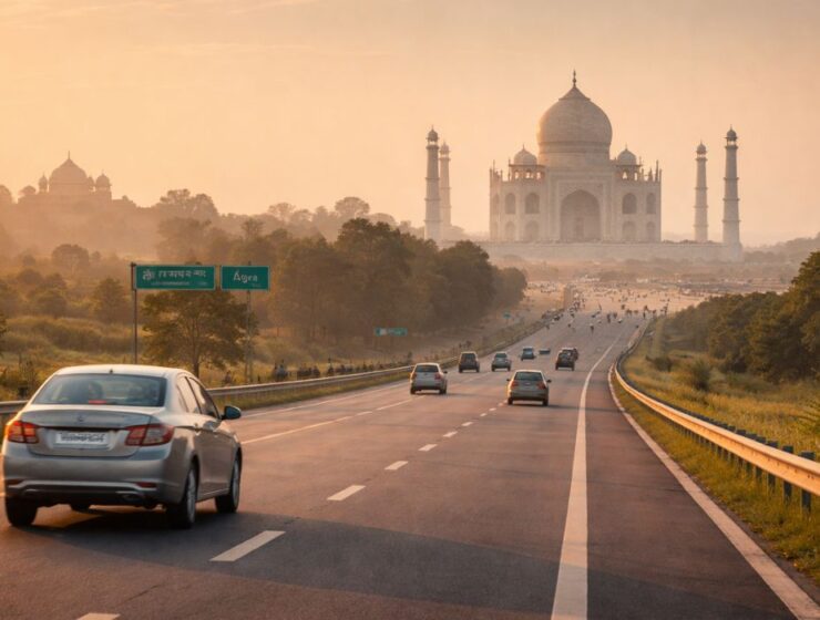 Same day Taj Mahal tour by car from Delhi via Yamuna Expressway