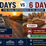 Golden Triangle Tour 5 Days vs 6 Days comparison showing Jaipur sightseeing and travel day differences